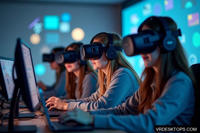 The Integration of VR Desktops in Education and Training
